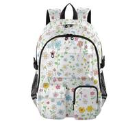 SyXIOP Zaini da viaggio Semplice Summer Little Bloom College Work Bag