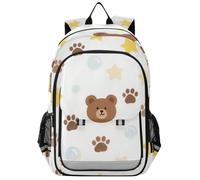 SyXIOP zaino da trekking per bambini 8-12: moderno bookbag per college in colori assortiti - Cartoon Cute Brown Bear