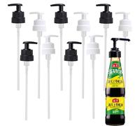 SYXLS 10PCS Dispenser Pompa Bottiglia, Dispenser Pompa Riutilizzabile, Gel Per Il Corpo, Per Shampoo, Alcol, Olio, Salsa Di Pomodoro(Bocca Bottiglia 29mm / 32mm / 34mm)