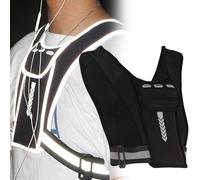 SYXLS Portatelefono Con Gilet Tascabile Sul Petto, Una Tasca Con Gilet Da Corsa, Tasca Sul Petto Riflettente, Cintura In Vita Leggera, Eggero e Attraente, Borsa Toracica Da Trekking