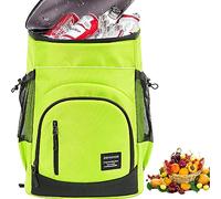 SYXLS Zaino Pic Nic, Zaino Termico Zaino Borsa Frigo 30L Borsa Termica da Viaggio Portatile, Zaino da Campeggio per Picnic Borsa da Picnic Termica Spiaggia Campeggio (Verde)