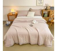 SYXMPFRHO Piumino Estiva Sottile E Rinfrescante Coperta Leggera per Ambiente Climatizzato Portable Duvet Letto Matrimoniale Singolo, Imbottitura in Cotone, Permigliora Il Sonno(S,180 * 220CM)