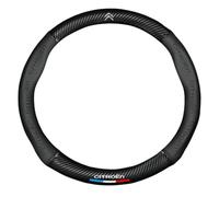 SYXWJL Coprivolante per Citroen DS3 2009-2014, Copertura Volante in Pelle Microfibra e Gomma, Nero, 38 cm