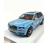 SYYANFEI 1:18 Per Rolls-Royce Cullinan BB Edition Auto Da Collezione Pressofuse Regalo Natale Per Audiofili Modellino Realistico Auto(Blu)