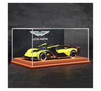 SYYANFEI Modellino Realistico Auto 1:24 Per Aston Martin Valkyrie Supercar Modello Giocattoli Collezione Fans Display Regali Per Ragazzi Giocattolo(Yellow)