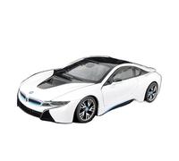 SYYANFEI Modellino Realistico Auto 1:24 Per BMW I8 Bianco Nero Rosso Blu Edizione Deluxe Hobby Game Modello In Lega Auto Ornamenti Da Tavolo Giocattolo(White)