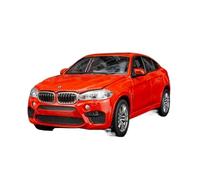SYYANFEI Modellino Realistico Auto 1:24 Per BMW X6M Bianco Nero Fuoristrada Hobby Gioco Statico Finito Modello Di Auto In Lega Collezione Ornamenti Giocattolo(Rosso)