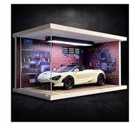 SYYANFEI Modellino Realistico Auto 1:24 Per McLaren 720S Modello Statico In Lega Con Scatola Espositiva, Espositore Da Tavolo Da Collezione Giocattolo(White)