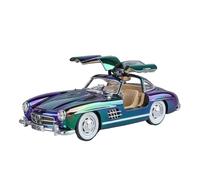 SYYANFEI Modellino Realistico Auto 1:24 Per Mercedes-Benz 300SL - Auto Giocattolo ILega Metallo Pressofusa Collezione Veicoli Ornamenti Regalo Per Gli Amici Giocattolo(Purple)