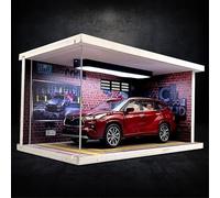 SYYANFEI Modellino Realistico Auto 1:24 Per Toyota Highlander Pressofuso In Metallo Giocattolo Veicoli Auto Modello Computer Desktop Ornamenti Display Regalo Giocattolo(Rosso)