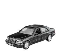 SYYANFEI Modellino Realistico Auto 1/32 Per Il Modello Di Auto Giocattolo Classica Mercedes-Benz S-W140 Creatività Illimitata Giocattolo(Nero)