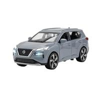 SYYANFEI Modellino Realistico Auto 1:32 Per Nissan X-Trail SUV Lega Modello Auto In Miniatura Con Suono E Luce Regali Per Ragazzi Giocattolo Adolescenti E Adulti Giocattolo(Gray)