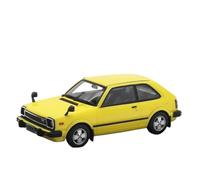 SYYANFEI Modellino Realistico Auto 1:43 Per CIVIC Alloy Cars Modello Auto Giocattolo Ornamento Statico Finito Con Piedistallo Espositivo Regalo Collezione Giocattolo(Yellow)