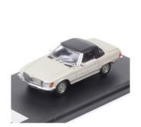 SYYANFEI Modellino Realistico Auto 1/64 Per Benz 450SL1973 Auto Classica Lega Di Metallo Pressofuso Modello Di Auto Finito Ornamento Giocattolo Per Hobby Giocattolo(Gray)