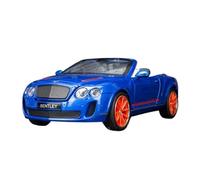 SYYANFEI Modellino Realistico Auto Bentley Continental ISR Mini Auto In Lega Convertibile Blu E Gialla In Scala 1:24 Da Collezione Per Hobby Gioco Virtuale Giocattolo