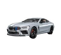 SYYANFEI Modellino Realistico Auto Collezione Di Giochi Per Hobby Di Modellini Di Auto In Lega Con Ornamenti Creativi Grigi In Scala 1:24 Per BMW M8 Giocattolo(Gray)