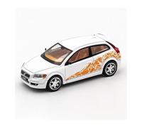 SYYANFEI Modellino Realistico Auto Idee illimitate per veicoli in miniatura in lega Volvo C30 in scala 1/64 Giocattolo(White)