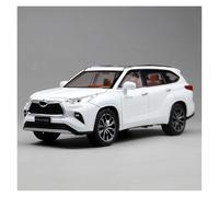 SYYANFEI Modellino Realistico Auto Modellino Auto Giocattolo Metallo Pressofuso Toyota Highlander In Scala 1:24 Regalo Per Ragazzi E Adolescenti Adulti Giocattolo(White)
