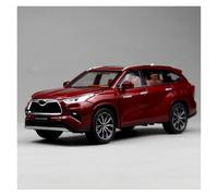 SYYANFEI Modellino Realistico Auto Modellino Auto Giocattolo Metallo Pressofuso Toyota Highlander In Scala 1:24 Regalo Per Ragazzi E Adolescenti Adulti Giocattolo(Rosso)