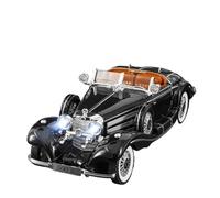 SYYANFEI Modellino Realistico Auto Modellino Di Veicoli Pressofusi Retrò In Metallo Per Auto D'epoca In Lega Benz 500K Del 1936 Scala 1:18 Giocattolo(Nero)