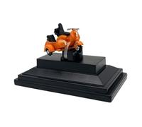 SYYANFEI Modellino Realistico Moto Scala 1:76 Per La Collezione Di Modelli Di Simulazione Di Mini Motociclette Britanniche In Lega D'oro Ornamenti E Gioielli Regalo Ragazze Ragazzi(Arancia)