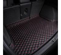 SYYNB Auto Pelle Tappetini Bagagliaio per Audi RS6 Avant (C8) 2019 2020 2021 2022 2023 2024 2025+, Antiscivolo Impermeabile Tappeto Baule Fodera Bagagli Interni Accessori,2 BlackRed