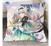 SYYNB Cuscino Periferico Personaggio del Gioco Cuscino per Star Rail Firefly, Soft Applicare Cerniera Invisibile per la Casa Il Divano L'Ufficio,A 35 * 35CM