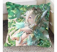 SYYNB Cuscino Periferico Personaggio del Gioco Cuscino per Star Rail Firefly, Soft Applicare Cerniera Invisibile per la Casa Il Divano L'Ufficio,C 45 * 45CM