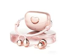 Syzplnwy Cuffie Bluetooth a conduzione ossea, auricolari a clip a forma di cuore con cordino portatile, auricolari wireless con lunga durata della batteria, sport e uso quotidiano