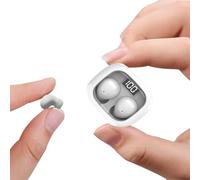 Syzplnwy Cuffie e auricolari wireless Bluetooth per dormire lateralmente, con cancellazione del rumore, invisibili, ultra piccoli, adatti per orecchie piccole, colore: bianco