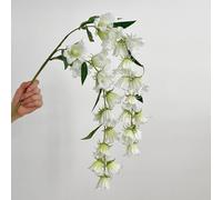 Syzplnwy Lily of the Valley, fiori artificiali in vaso, composizione floreale finta realistica, piante verdi finte per decorazione da tavola, Airbnb, showroom, centrotavola da caffè