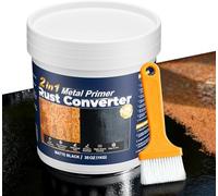 SZ-KARIDGE 2 in 1 Convertitore di ruggine e primer metallico, 1 kg di vernice antiruggine per metallo, rimozione della ruggine e sigillante, rivestimento antiruggine durevole, resistente al calore