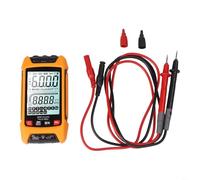 SZ02 Multimetro digitale 6000 conteggi True RMS, gamma automatica NCV Live Wire LCD retroilluminato, tester per elettricisti, fai da te, riparazione domestica, arancione (arancione-SZ01)