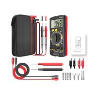 SZ08 Professional Digital Multimeter Ultra-thin Storage Meter Auto Voltmeter AC DC 220V Resistance Handhold Testers(SZ08 Red Pro)