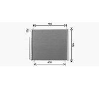 SZ5158D AVA QUALITY COOLING Condensatore, Climatizzatore per SUZUKI