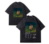 SZA Music Tee - Maglietta unisex in cotone ecologico, ideale per festival e regali, Grigio scuro, XXL