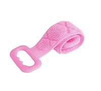 Szaerfa Brosse de bain en silicone pour le corps, épurateur de dos en silicone long exfoliant, serviette de massage pour le bain pour dissolvant de peau morte, double face, facile à nettoyer