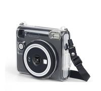 Szaerfa Custodia protettiva trasparente per Instax SQUARE SQ40, copertura rigida in cristallo con tracolla rimovibile, accessori per custodia trasparente della fotocamera