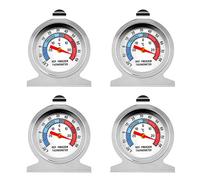 Szaerfa Frigorifero Congelatore Termometro Termometro frigorifero con quadrante grande Display in acciaio inossidabile Fahrenheit e Celsius (4 pezzi)