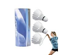 szaluyk Badminton Volant | Confezione da 12 uccelli da badmintton ad alta stabilità - navette per tutte le stagioni per l'allenamento di colpi, il giardino, la palestra e i giochi da spiaggia