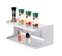 szaluyk Bedside Wall Shelf - Space-Saving Double Tray Bedside Wall Shelf | Walls Mount Organizer for Phone Glasses Remote Control | Shelves - Dorm Bedroom Bathroom Kitchen