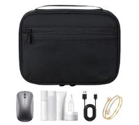 szaluyk Borsa organizer per cavi, organizer da viaggio per cavi, custodia portatile per cavi, caricabatterie, telefono, auricolari, Nero , Refer to description, Unisex