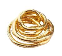 szaluyk Collana a serpente pieghevole, coOllana SnaKke in oro, collaAna SnakEe, colana a serpPente pieghevole in oro per uomo, moda serpeFnte, braccialetto avvolgente adatto a uomo e donna