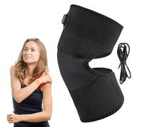 szaluyk Cuscinetto riscaldante per ginocchio, cuscinetti a vibrazione regolabili per spalla, supporto riscaldante portatile per articolazione del ginocchio, massaggiatore USB per gambe per ginocchia,
