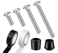 szaluyk Kit di pesi per asta portabandiera - Pali per bandiere resistenti, tappo e nastro | Hardware in gomma pesante con nastri per asta portabandiera standard, pratica eventi e membri del servizio