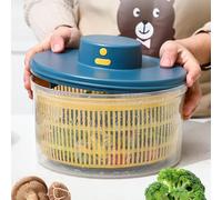 szaluyk Miscelatore elettrico a drenaggio rapido, essiccatore per insalata e verdure,Essiccatore per verdure con una capacità di 3 L - USB Efficiente che ricarica il design compatto Pulito Facile da