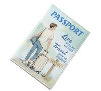 szaluyk per passaporto, portafoglio per passaporto, impermeabile, per coppie, uomini, donne, bambini, studiare all'estero, borsa per famiglia, Blu, Single person, Unisex
