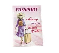 szaluyk per passaporto, portafoglio per passaporto, impermeabile, per coppie, uomini, donne, bambini, studiare all'estero, borsa per famiglia, rosa, Single person, Unisex