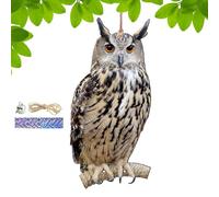 szaluyk Personalizza Gli | Owl spaventapasseri Decorazione per | deterrente Impermeabile Appeso per Balcone, terrazza, Giardino | Finto Gufo Ornamento per Il Controllo degli e