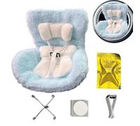 szaluyk Seggiolini per Bambole Baby da Automobile | Seggiolino Auto per Bambole Neonato - 17cm Culla Morbida Carina Per Decorazione Veicoli, Decorazione Asilo, Uso In Negozio, Gioco, Viaggio,